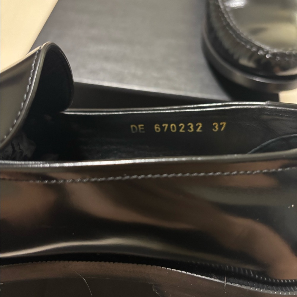 Saint Laurent Black Patent Leather Loafers - Picture 3 of 7